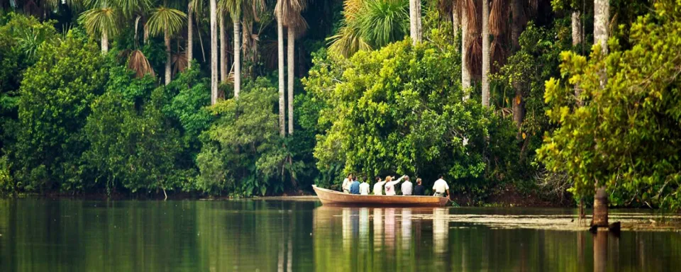 Experience the Magic of Lake Apu Victor. Panoramic views of Lake Apu Victor in the heart of the Amazon