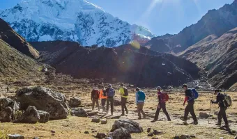 hike to Machupicchu along the Salkantay trail