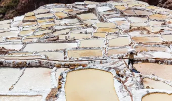 Salt extraction at the Maras salt mines