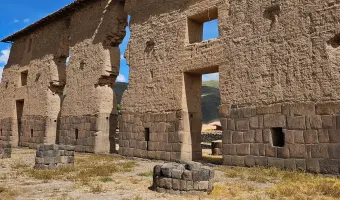 Raqchi temple of wiracocha on the route of the sun
