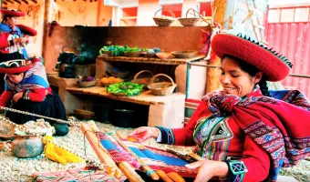 Traditional Andean Weaving in Chinchero