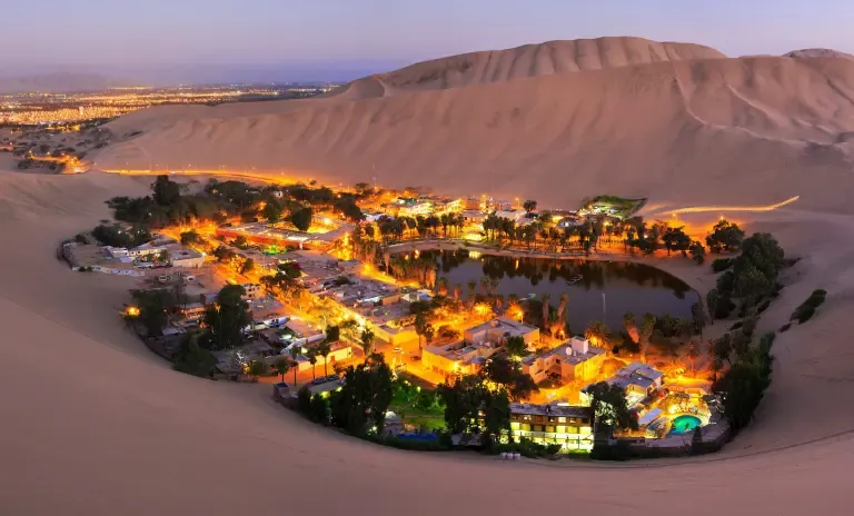 Origin of the oasis of Ica